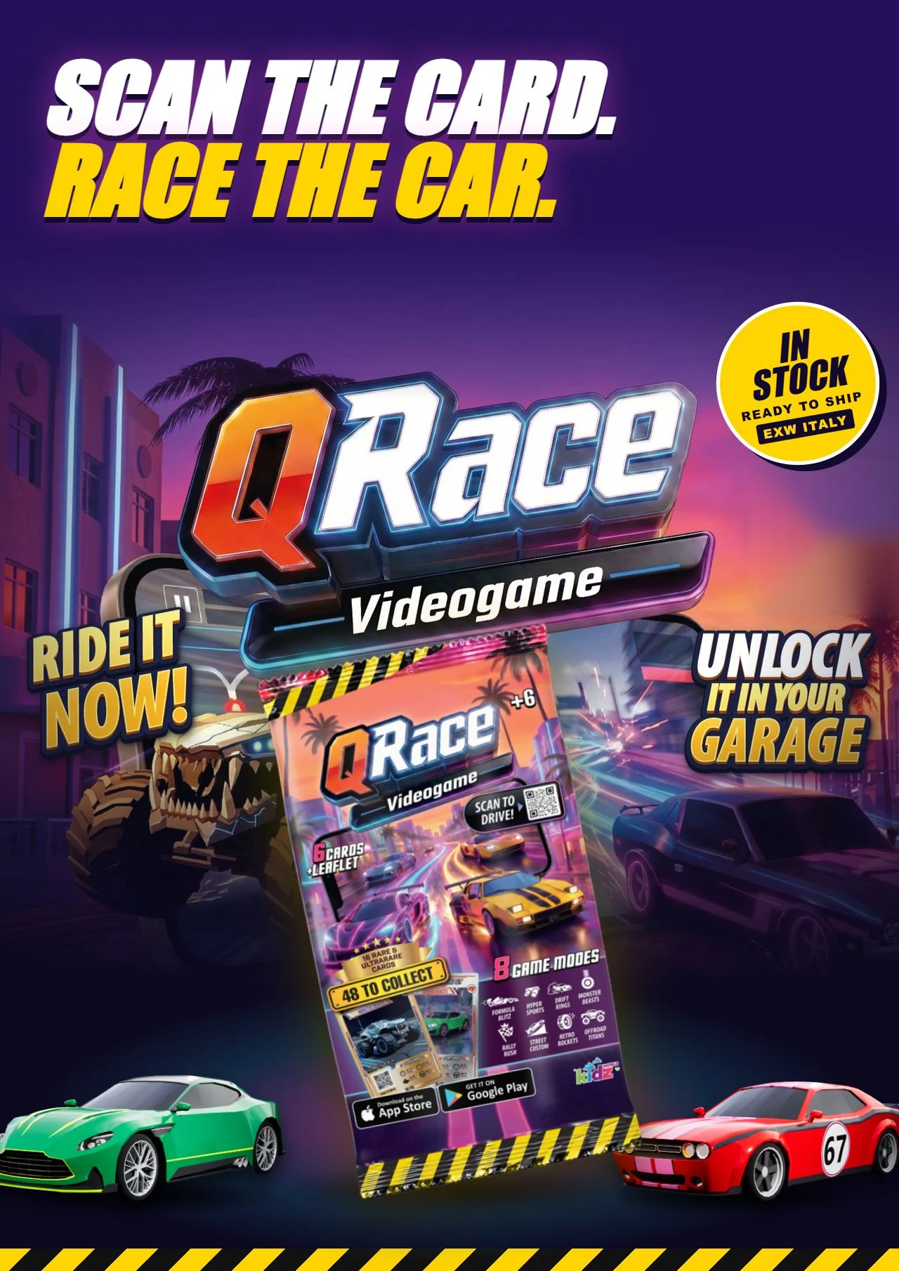 QRace Videogame 6 Cards product presentation