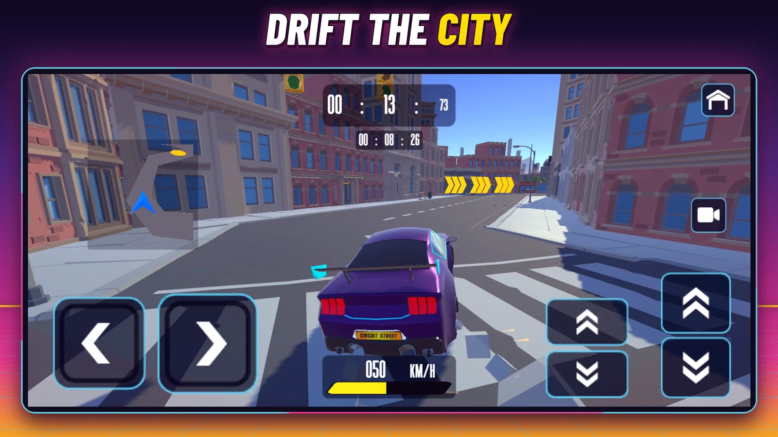 QRace Videogame app: drift the city